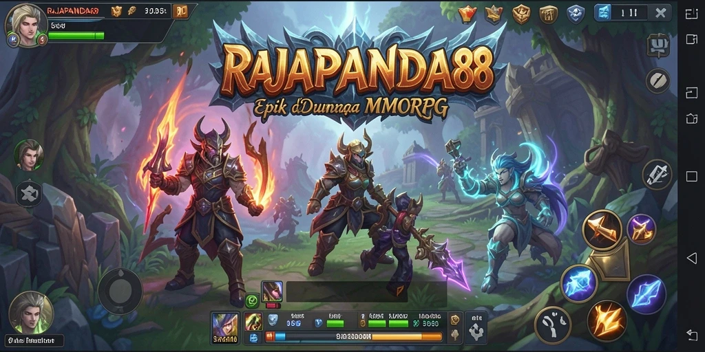 Gameplay seru RAJAPANDA88 dengan berbagai karakter yang dapat dimainkan.